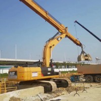 挖掘機伸縮臂、40米多節(jié)桶式伸縮臂、可挖深28米、質量保證