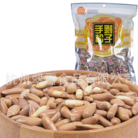 廠價(jià)直銷手剝松子小包裝500g/包 手剝松子 批發(fā)休閑食品干果炒貨