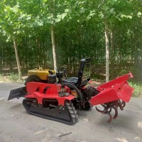 座駕履帶旋耕機18-40馬力履帶耕地機 果園大棚乘坐式微耕機
