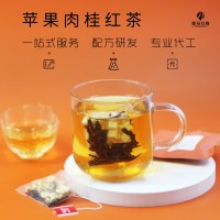 蘋果肉桂紅茶 花果茶紅茶肉桂蘋果干組合茶 廠家四角茶包袋泡茶
