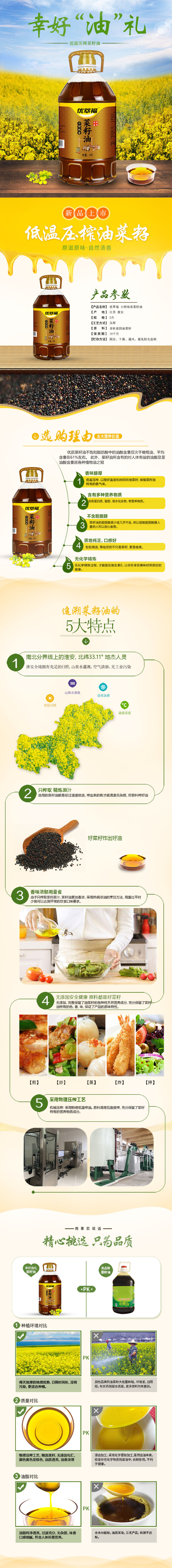 菜籽油詳情頁(yè)整頁(yè)