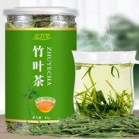 竹葉青茶葉罐裝40g淡竹葉茶批發(fā) 早春特級(jí)明前春茶亳州竹葉茶