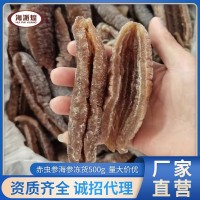 廠家供應(yīng)凍干海參 冷凍水發(fā)赤蟲(chóng)參 速東酒店海鮮食材批發(fā)