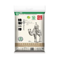 新疆奇麥園牌特一粉5kg餃子粉拉條子小麥粉家用奇臺(tái)面粉廠家直銷