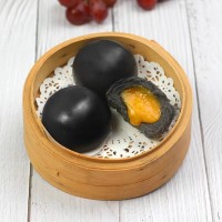 廣式點(diǎn)心黑金流沙包酒店直供早餐包點(diǎn)地道廣東茶點(diǎn)6個(gè)1包270g