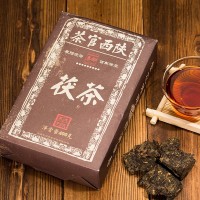 源頭廠家 批發(fā) 涇陽(yáng)茯茶陜西特產(chǎn)黑茶茯磚茶400g