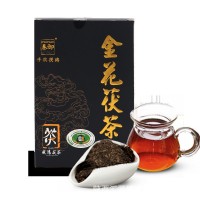 陜西官茶秦御茯茶金花茯茶黑茶涇陽(yáng)茯茶500g