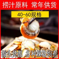 扇貝肉40-60規(guī)格冷凍帶黃扇貝海鮮鮮活沙水產(chǎn)批發(fā)新鮮扇貝肉