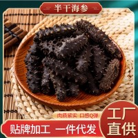 定制半干海參大連海鮮工廠貼牌代加工OEM商務(wù)送禮品海參批發(fā)