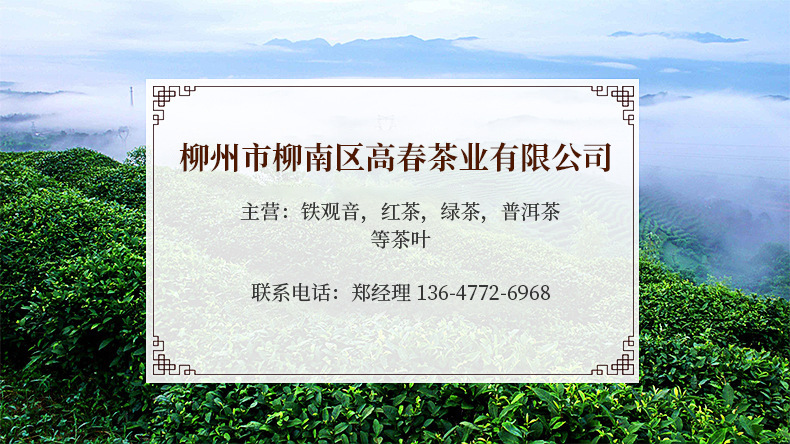 柳州市柳南區(qū)高春茶業(yè)有限公司-主營鐵觀音紅茶綠茶普洱茶等茶葉