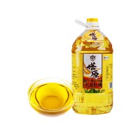 中糧塔原紅花籽油食用油5L物理壓榨一級家用新疆紅花植物油桶裝