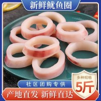 社區(qū)團購專供新鮮魷魚圈現(xiàn)切水產(chǎn)大魷魚冷凍批發(fā)八爪魚海捕特產(chǎn)品