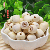 湘潭產(chǎn)地直供大顆粒去芯磨皮白蓮干貨無心寸三蓮500g一件代發(fā)