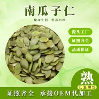 廠家批發(fā)新貨無(wú)殼散裝1kg原味堅(jiān)果糕點(diǎn)原料低溫烘焙熟南瓜子仁