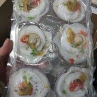蒜蓉粉絲扇貝300g 冷凍即食蒸扇貝粉絲貝6個裝 貝克直徑8-9cm