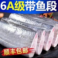 新鮮帶魚(yú)段中段鮮活冷凍小眼油帶魚(yú)刀魚(yú)整箱海鮮水產(chǎn)鮮活順豐