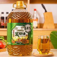 5L小榨純香菜籽油壓榨二級菜籽油工廠直銷包郵
