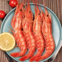 青島海鮮紅蝦刺身紅蝦野生海捕大蝦生嗆蝦冷凍海鮮水產(chǎn)