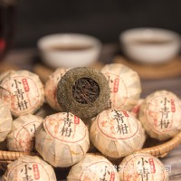 新會小青柑批發(fā)陳皮普洱茶勐海金芽熟茶葉生曬小柑橘桔茶散裝送禮