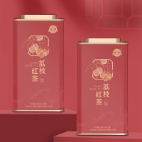 英紅農(nóng)夫 茶葉廠家供應(yīng)廣東嶺南特產(chǎn) 荔枝紅茶150克罐裝 荔枝紅茶