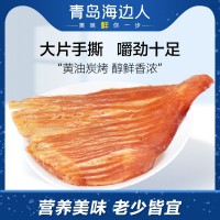 海邊人碳烤魷魚(yú)片100g風(fēng)琴魷魚(yú)零食批發(fā)網(wǎng)紅美食解饞小吃休閑食品