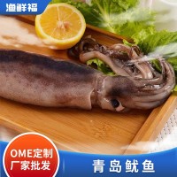 青島冰鮮魷魚(yú)整只速凍冰鮮凈重大魷魚(yú)燒烤火鍋食材批發(fā)一件代發(fā)
