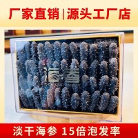 大連海參工廠純淡干海參干貨深海底播野生遼刺參海參批發(fā)