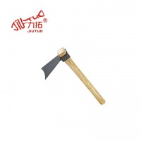 單用鋼板小鋤頭 木柄鋤頭農用戶外翻地除草鋤頭
