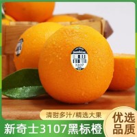 美國(guó)進(jìn)口新奇士3107黑標(biāo)臍橙Sunkist進(jìn)口甜橙單果約200克 一件代