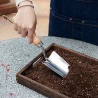 園藝工具套裝亞馬遜熱家庭園藝鏟子不銹鋼花鏟種花工具三件套