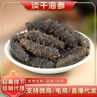 大連極速鎖鮮純淡干海參海鮮干貨 全人工采補(bǔ)即食遼參廠家批發(fā)