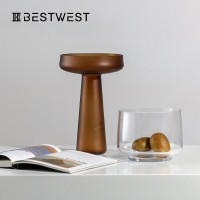 Best west 北歐簡(jiǎn)約磨砂玻璃花瓶果盤擺件創(chuàng)意家居軟裝工藝品花器