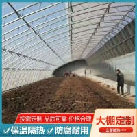 養(yǎng)殖大棚建設(shè)農(nóng)業(yè)大棚搭建連棟溫室大棚骨架大棚配件食用菌大棚