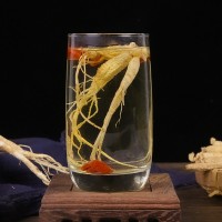 長白山人參小白參1盒1斤約300根生曬參純干滋補泡酒批發(fā)量大價優(yōu)