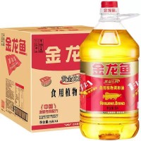 【轉基因】金龍魚黃金比例食用植物調(diào)和油5L/桶 1:1:1食用油