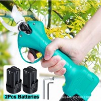 21V 無繩修剪器電動修剪剪切機高效果樹盆景花園剪刀與鋰離子電池