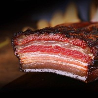 【臘制品】 辰溪縣煙熏五花臘肉土豬肉肥瘦相間肉帶皮臘肉不咸500