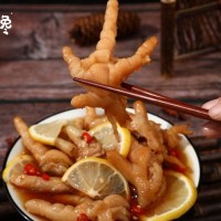 大口饞 保質(zhì)期9個(gè)月 鳳爪 袋裝 冷藏冷凍 鹵味 檸檬雞爪 休閑食品