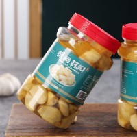 金鄉(xiāng)大蒜去皮蒜瓣酸甜蒜腌制糖醋大蒜新鮮泡菜瓶裝即食咸菜下飯菜
