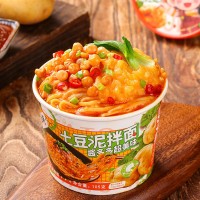 班干部土豆泥拌面免煮沖泡速食食品早餐夜宵整箱批發(fā)方便面泡面