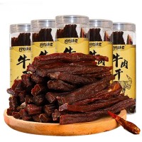 拾光味老9成干超風(fēng)干牛肉干正宗內(nèi)蒙古正宗手撕肉干零食罐裝毛重