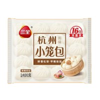 三全總代理杭風(fēng)味發(fā)面小籠包速凍面點(diǎn)包子批發(fā)400g*20袋可出口