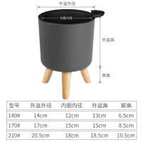 廠家批發(fā)懶人自吸水花盆租擺客廳臥室室內(nèi)圓形落地大花盆懶 人花盆