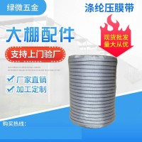 廠家現(xiàn)貨批發(fā)溫室大棚配件白色防老化高強(qiáng)度滌綸壓膜帶加厚壓膜線