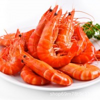 廠家批發(fā)南美白對(duì)蝦泰國(guó)香蝦連頭大蝦熟蝦速凍冷凍商用15斤/箱
