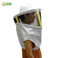高檔全棉方形蜂帽面網(wǎng)可拆取 養(yǎng)蜂專用防蜂帽批發(fā) 防蟄鋼紗網(wǎng)面罩