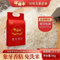 【支持一件代發(fā)】年年豐象牙香粘米長粒軟香米南方秈米絲苗米10斤