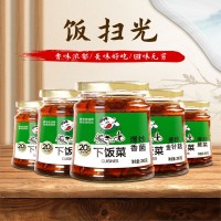 四川飯掃光瓶裝系列下飯菜大頭菜即食下飯菜280g金針菇開(kāi)胃菜批發(fā)