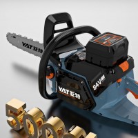 亞特84V電鏈鋸YT840充電式大功率16寸無刷鋰電鋸專業(yè)伐木鋸切割機(jī)
