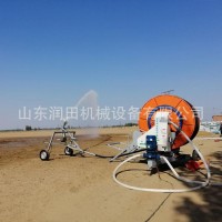農(nóng)業(yè)卷盤式噴灌機絞盤澆地小型噴灌設(shè)備自走移動可帶30 米折疊桁架